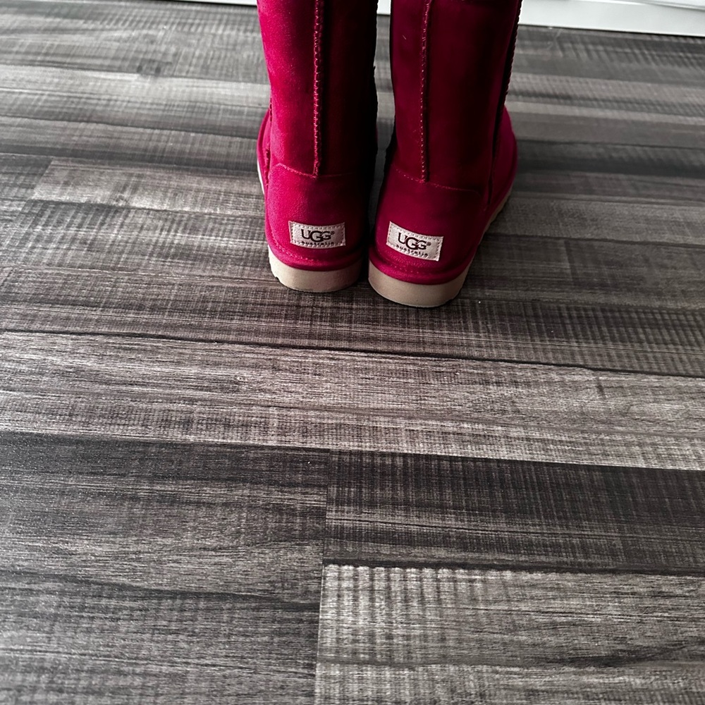 UGG Red Suede Boots - Picture 3 of 5
